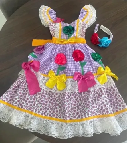 Vestido feminino para festas juninas 