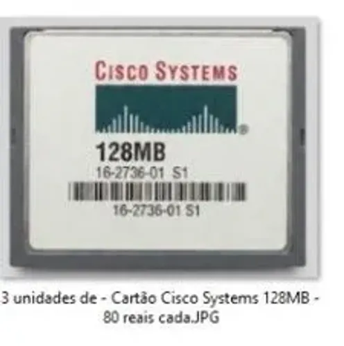 Kit 3 Cartões de Memória Cisco Systems 128MB (16-2736-01)