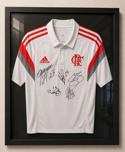 CAMISA DO FLAMENGO ORIGINAL AUTOGRAFADA 