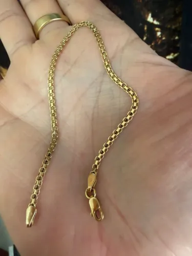 Pulseira Bismarck de ouro 18k procedência garantia eterna