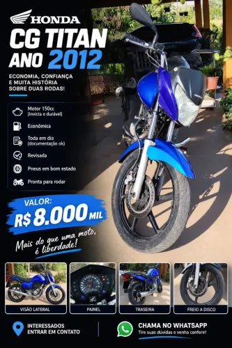Moto top e em bom estado