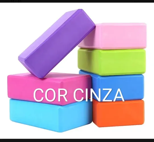 Bloco Yoga Pilates COR CINZA 02 Unidades