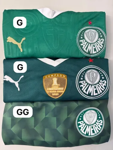 Kit camisas Palmeiras 3 unidades