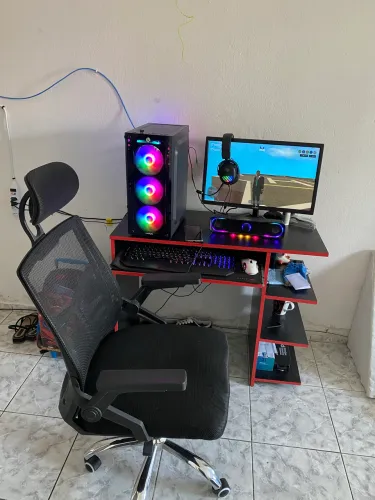 Setup Completo + Mesa + Cadeira | Só ligar e usar | Pagamento na hora