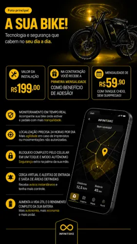 Rastreamento de Bikes Elétricas, Carro e Motos.