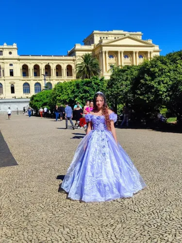 Vestido de princesa debutante