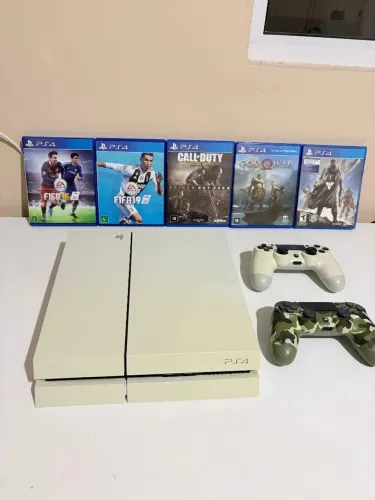 PlayStation 4 Fat Branco - Excelente estado | Revisado