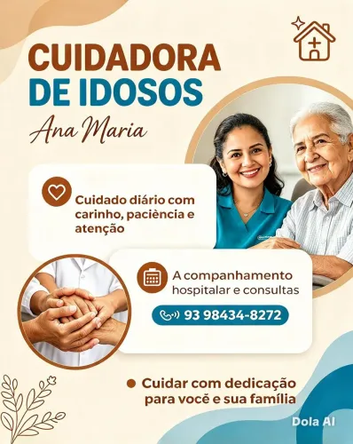 Sou cuidadora de Idosos