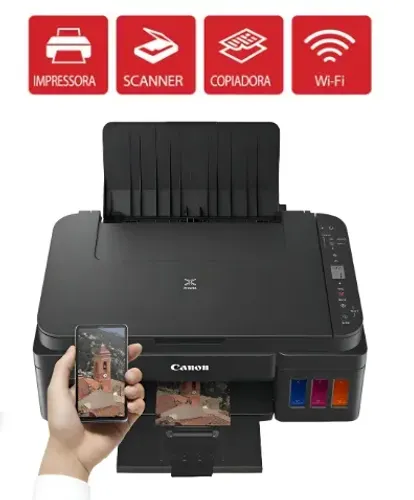 Impressora Multifuncional Canon G3110 / G3111 - Tanque com WIFI - Funcionando