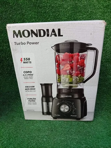 Liquidificador Mondial Turbo Power 550w Novo - Entrega Grátis Rio das Ostras