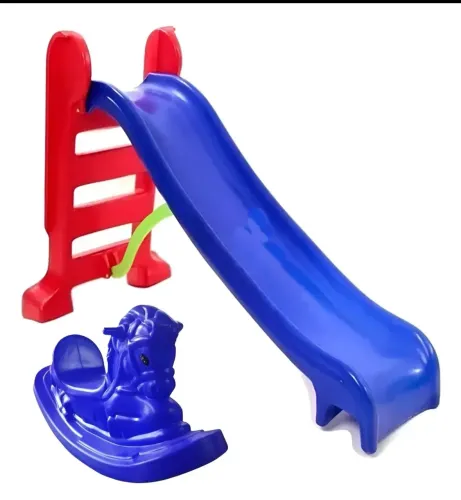 Escorregador e cavalinho infantil 