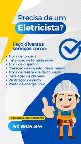 Eletricista em Curitiba atendimento rápido e barato