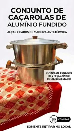 Panelas de alumínio