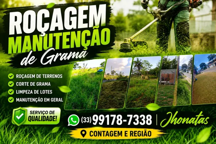 Roçagem e limpeza de lote