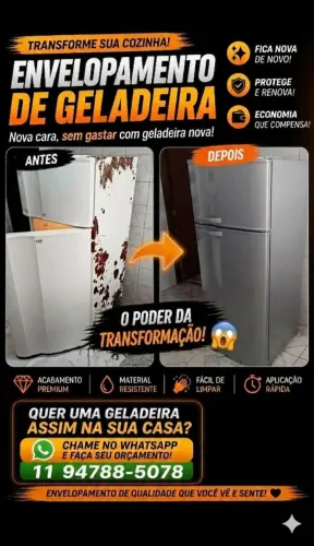Envelopamento de Geladeira