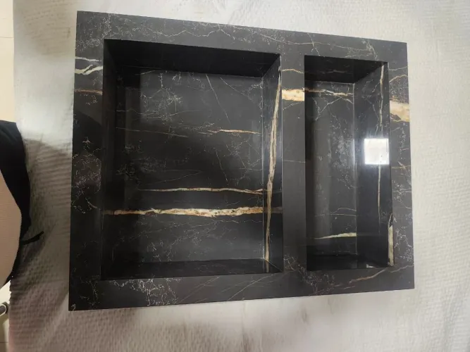 Nicho duplo de porcelanato