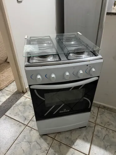 Fogão 4 Bocas Inox (funcionando tudo)