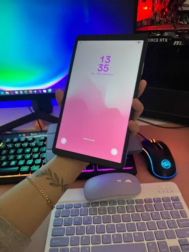 Galaxy Tab A11 64gb COM CAIXA + capinha e teclado c/ mouse