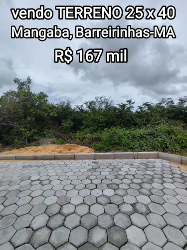 Vendo TERRENO 25 x 40 em BARREIRINHAS-MA