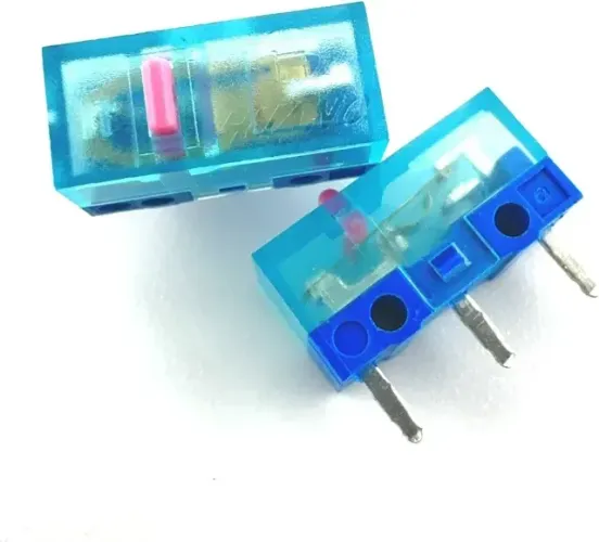 Switch Huano Pink Dot Blue Shell Mouse Micro Switch(80 Million Clicks)