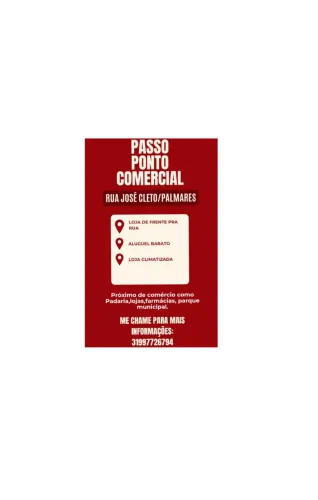 Loja comercial no coração do Palmares