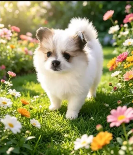 Spitz alemão anão, filhotes 