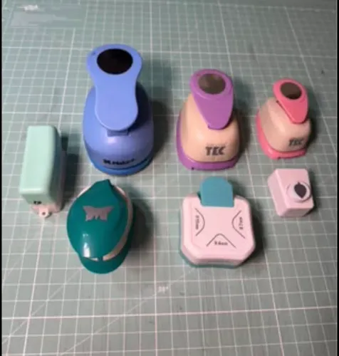 Lote De Furadores Para Scrapbook E EVA - 7 Peças (Make+/Toke E Crie)