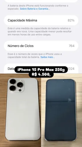 iPhone 15 Pro Max branco