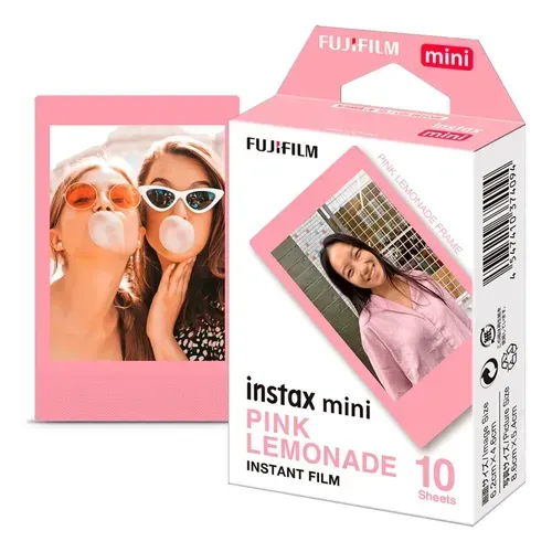 Filme Instax Fujifilm Mini 10 Fotos Pink Lemonade