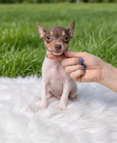 Pinscher de qualidade macho adorável