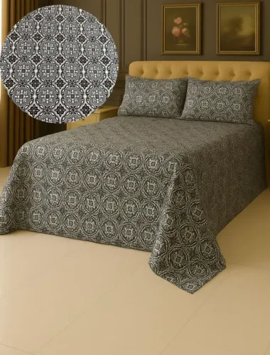 Colcha de cama algodão Premium - 150 fios