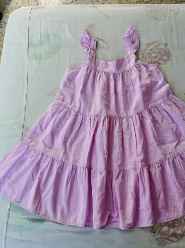 Vestido evasê infantil lilás - Pool Kids
