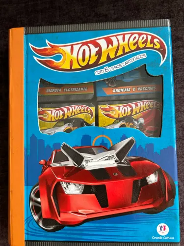 Livro hot wheels com seis livros cartonados