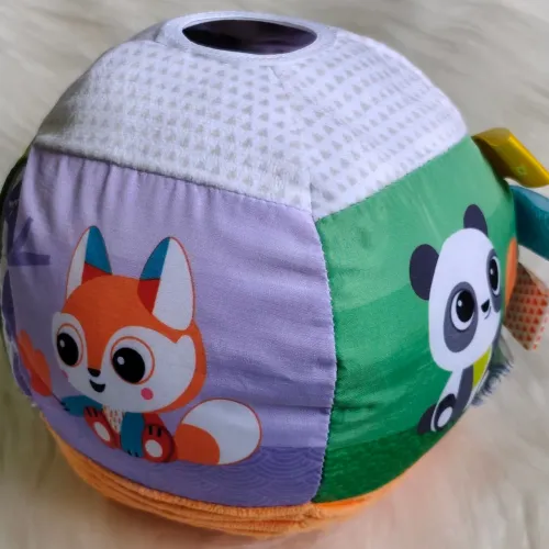 Brinquedo de Bebê Bola Musical Chicco De Tecido Colorida