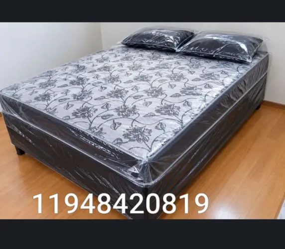 Promoção camas box casal com colchão novas pronta entrega