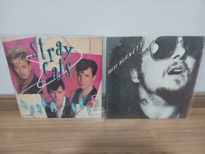 Disco vinil Stray Cats e Rocky Burnett