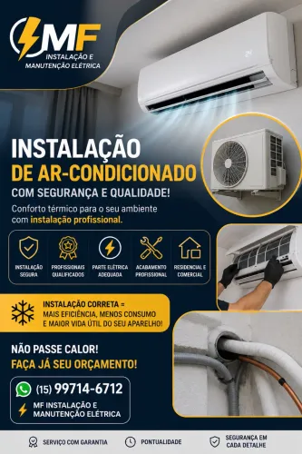 Venda com instalação de ar condicionado