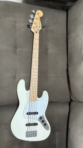 BAIXO FENDER SQUIER AFFINITY SERIES JAZZ V BASS GUITAR 5C OLYMPIC WHITE (SOMENTE VENDA)