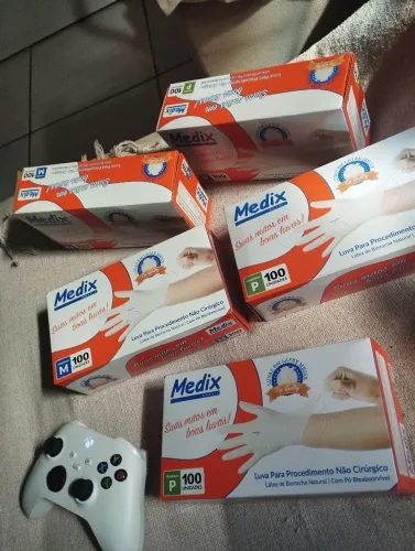 Luvas descartáveis de latex