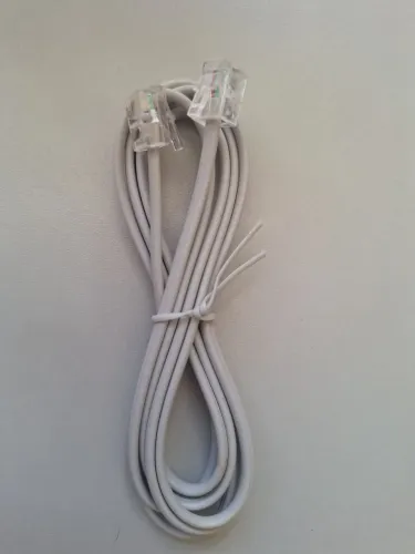 Cabo Telefone Fixo 3 metros Chato RJ11 Modem ADSL
