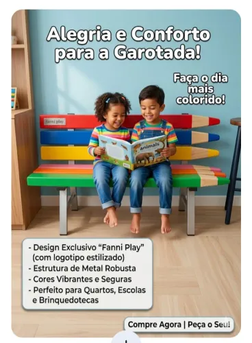 Banco colorido de lápis Ranny play