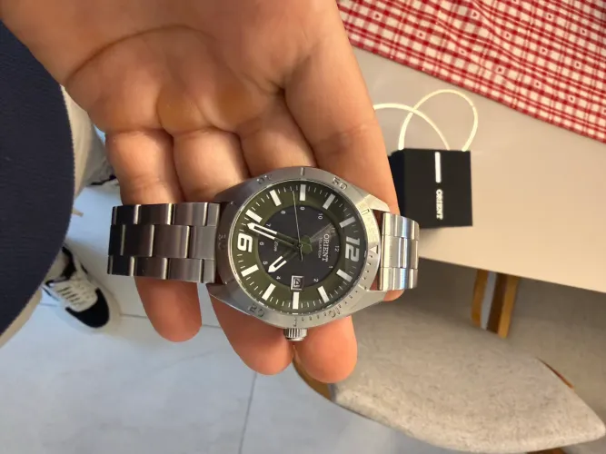 Relógio Orient Solartech Verde - Completo - 2 Meses de Uso