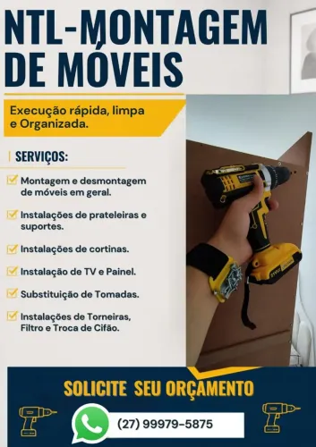 MONTAGENS DE MÓVEIS E INSTALAÇÕES.