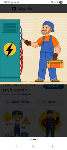 Serviços elétricos.
