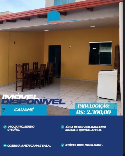 Apartamento mobiliado no Cauamé