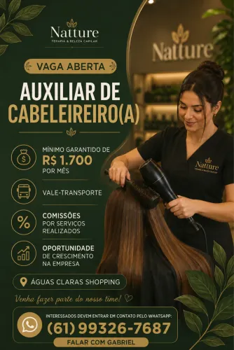 Auxiliar de cabeleireiro 