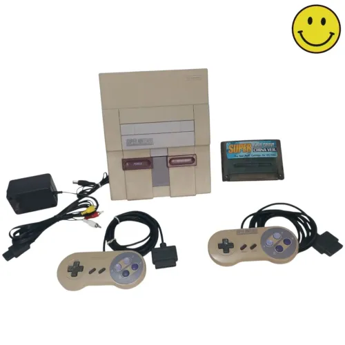 Super Nintendo fat completo vídeo game controle cabos jogos LEIA A DESCRIÇÃO