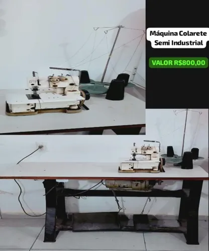 Máquina Colarete Semi Industrial