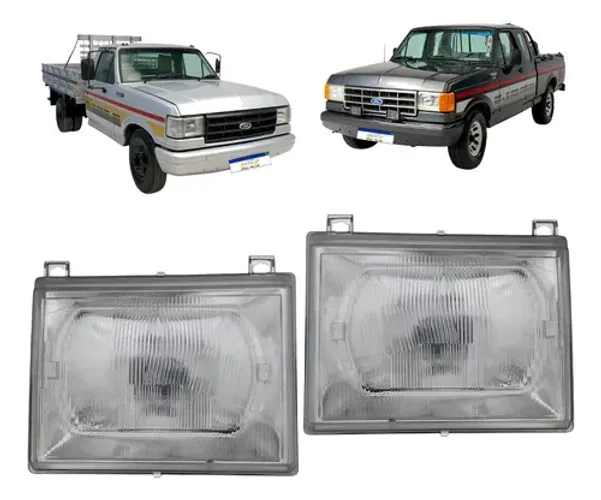 Par Farol Ford F1000 F4000 1993 A 1995 Sem Suporte Novo  Ambos Lados