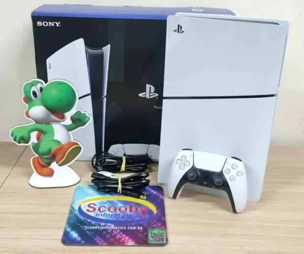 PS5 SLIM MÍDIA DIGITAL 1TB, SEMINOVO, GARANTIA 1 ANO, LOJA